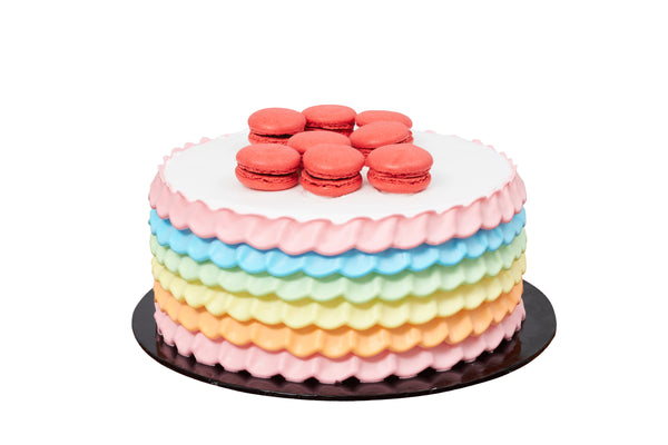 Macaroons Rainbow Ruffled